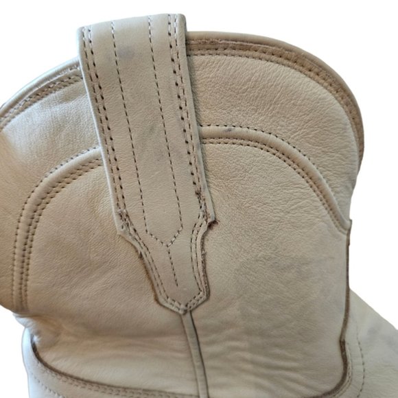 Tecovas Women's The Penny Western Cowboy Leather Boots Bone (lvory) Size 9.5 - Picture 12 of 16